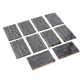 Tire Repair Plug Tubeless Tyre Rubber Sealing Strip for Car Motorcycle Recovery 100pcs 100x3mm (Black)
