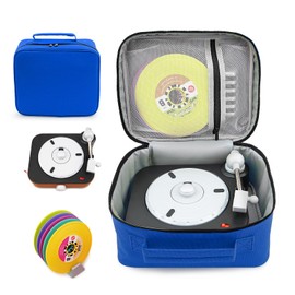 XINGFUDAO Foldable Carrying Bag for Fisher-Price Rockin Record Player, Travel Storage Bag Compatible with Fisher-Price Musical Toy, Lightweight and Scratch-resistant, Blue