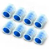 PCVBMLAUT Fluorescent Tire Valve Stem Caps, 8 PCS Blue Universal