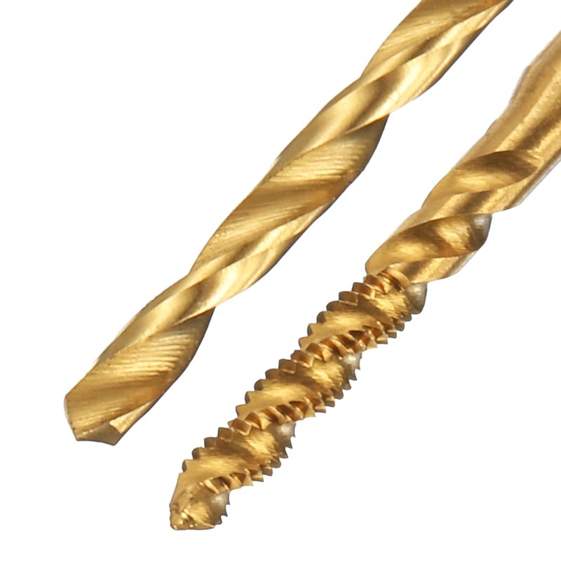 sourcing map Tap and Drill Bit Set, 2pcs M2 x