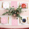 40pcs Bow Party Supplies,include 20 Dessert plate and 20 Napkin,bridal