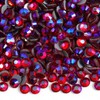 3000PCS Hotfix Rhinestones Bulk, Red AB Rhinestones for Crafts Clothes,