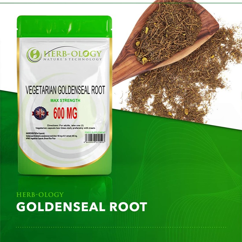 Herb-ology.co.uk Nature's Technology HB Goldenseal | 60 Goldenseal Root Capsules