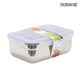 Kitchen Art Bokjin Trading Kitchen Art Fiance Stainless Steel Airtight Container Square No. 6 2.45L Storage Container / 키친아트 복진상사 키친아트 피앙세 스텐레스 밀폐용기 사각 6호 2.45L 보관용기