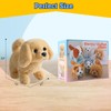 KSABVAIA Plush Golden Retriever Toy Puppy Electronic Interactive Dog -