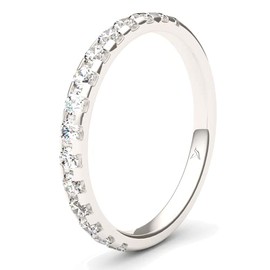 Kolibri Rings Memoire 925 Silver Women's Engagement Ring 925 Stacking Ring Cubic Zirconia Free Jewellery Case, Precious metal, Cubic Zirconia