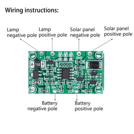 Placa Controladora de Carga Solar de 3,2 V Y 3,7 V, Controlador de Panel Solar, Módulo Controlador de Carga de Batería de Litio para 6V Y 12V