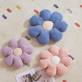 Xuyier Flower Shaped Throw Pillow,Soft Daisy Pillow with Decorative Pillows for Bed Couch Chair Floor, Flower Plush Pillows for Living Room Bed Room Seat Cushion(14.9" Pink)