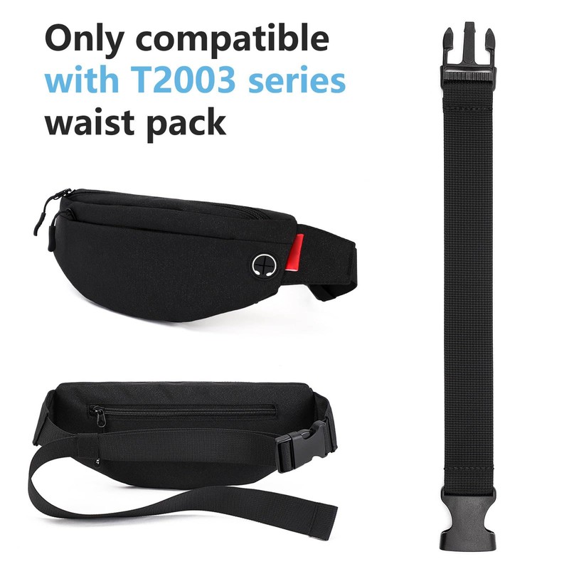 HeOTER Belt Extender for Fanny Pack Strap Extension Waist Bag