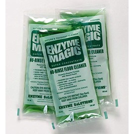 Enzyme Magic No-Rinse Floor Cleaner; Industrial Strength Powerful Enzyme Formula Value 200 Packs = 200 Mop Buckets Per Case