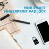 Smart Keyless Fingerprint Padlock Waterproof Biometric Prevent Theft Rechargeable USB