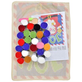 Ylkgogo Latch Hook Kits for Adults, Color Printed DIY Rug Carpet Needlework for Home Decoration Festival Gift 20.5"X 15" (Mushroom)