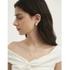 Mameloly Pearl Necklaces for Women Dainty 14K Gold Plated O-link