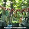 Brotree Small Carabiner Clips Mini Locking Carabiner - 6cm Aluminum