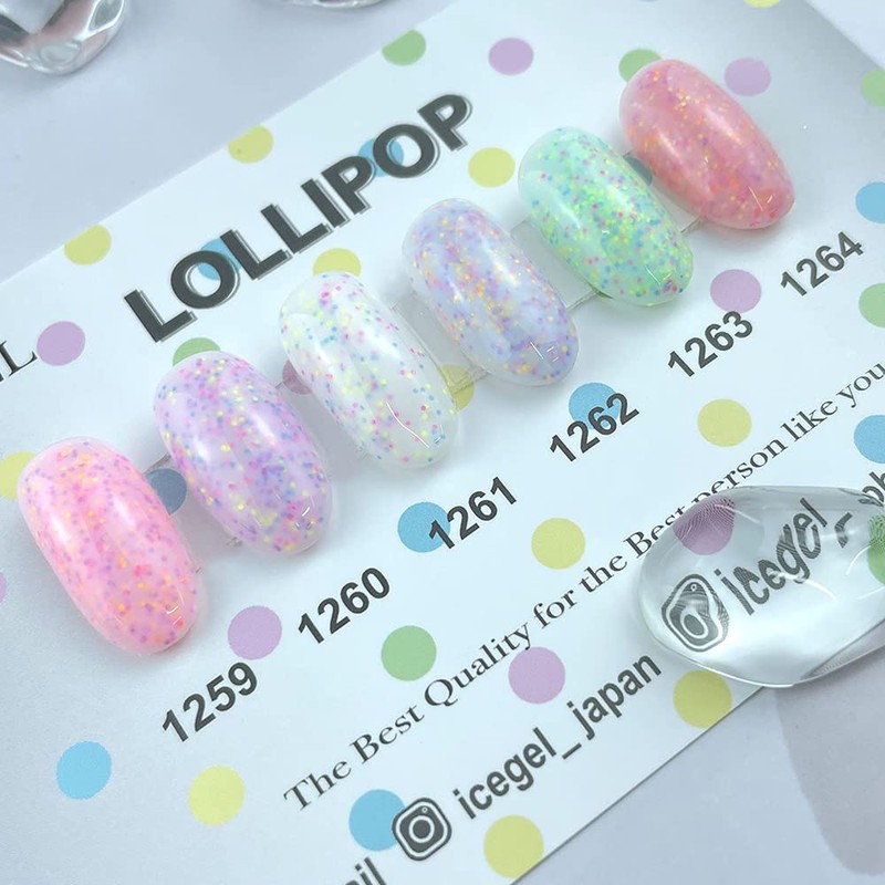 ICE GEL Color Gel ABLACK Lollipop Gel 1263 0.1 oz
