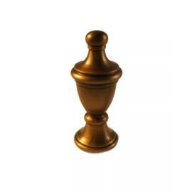Lite Accents Lamp Finial-MODERN URN-Aged Brass Finish, Machined and Highly Detailed-FS
