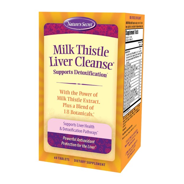 Nature's Secret Milk Thistle Liver Cleanse Tabs, 60 ct