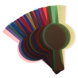 KICHOUSE 20pcs Camera Flash Filters Light Filter Accessory for Correction and Effects Photography Video Theater and Dj Lighting