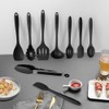 IMLUCKY - Juego de Utensilios de Cocina Negros - Herramientas