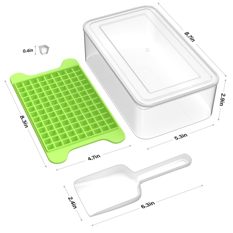 Mini Ice Cube Tray for Freezer: FDDBI Small Ice Trays