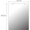 Toppay Wall-Mounted Activity Mirror with Flat Polished Edge (1, 48"x32")