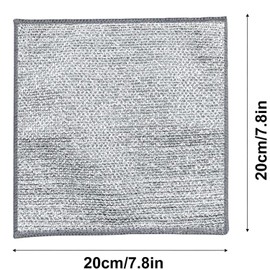 HNNFMY 10PCS Double Layer Wire Dishwashing Cloths Non Scratch Multipurpose Wire Miracle Cleaning Cloths Wire Dishwashing Rags 20x20cm Reusable Cleaning Cloths Dishcloths Rag Towel for Kitchen Dish