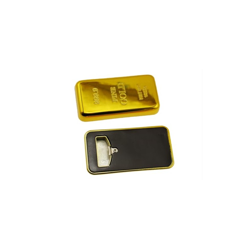 speed mao Magnetic Gold Bar Bottle Opener Bottle Opener, Gold,