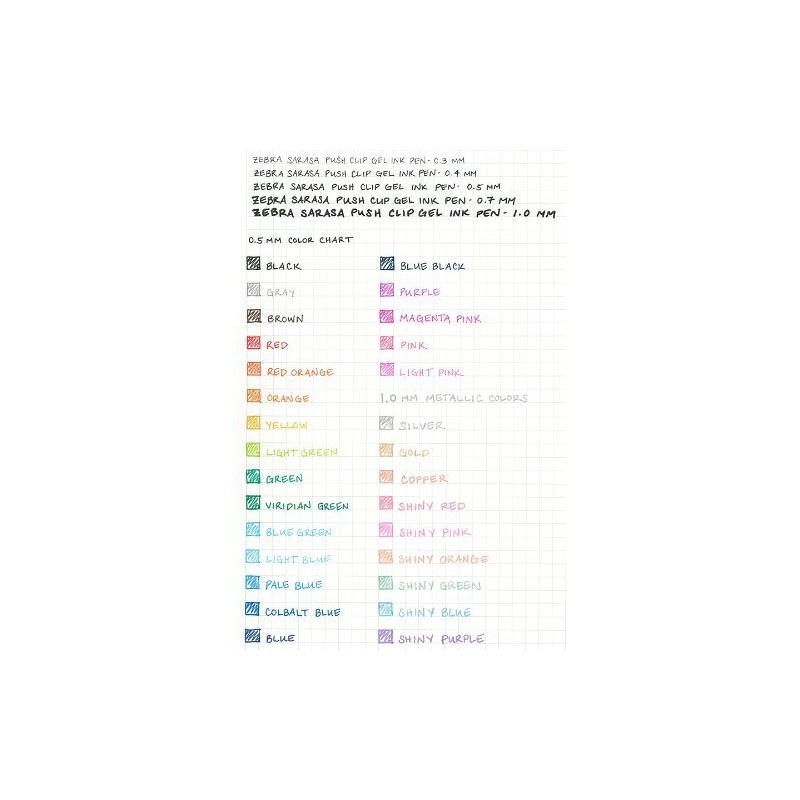 Zebra Sarasa Clip Pen 0.3 mm, Light Green (JJH15-LG)