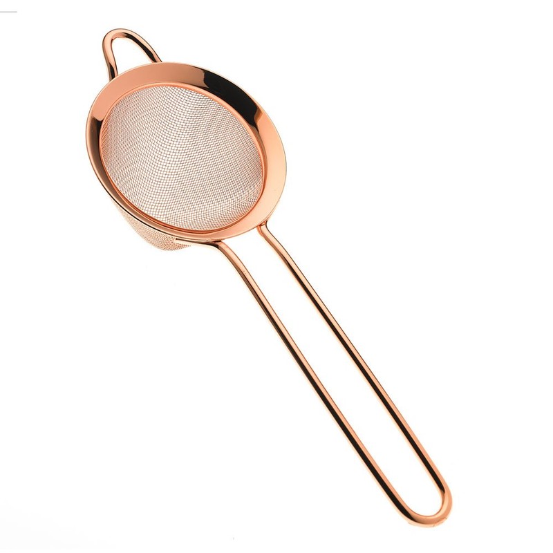 Barfly M37025CP Fine Mesh Cocktail Strainer, Copper Plated, Stainless Steel