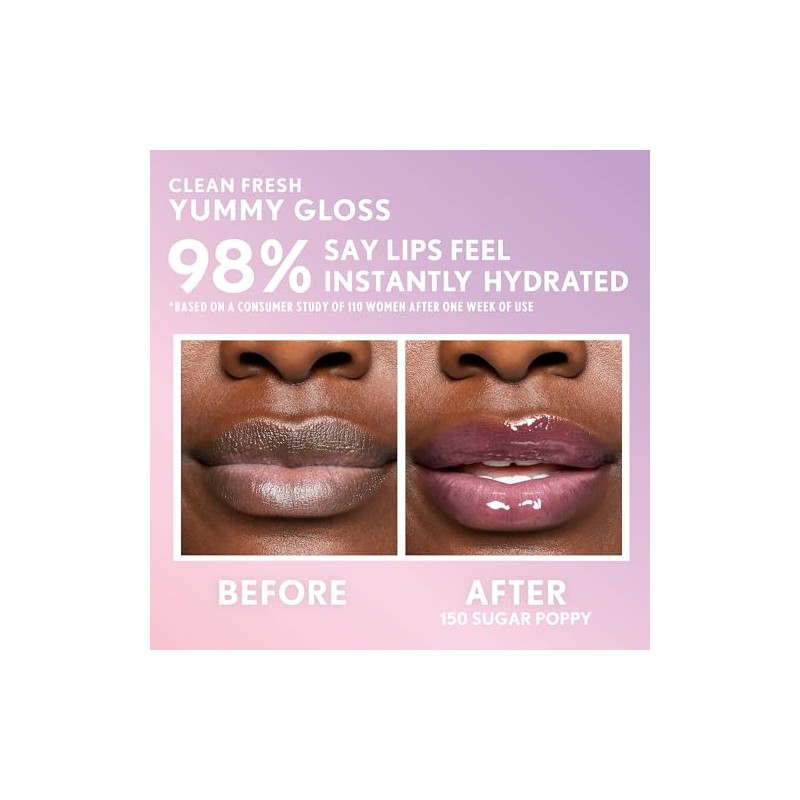 Clean Fresh Yummy Gloss - 150 Sugar Poppy by CoverGirl