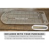 Cribbage Board Template 3-Track Heavy Duty Acrylic Jig with Drill