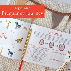 Pregnancy Journal and Memory Book Gift – Pregnancy Diary for Expecting New Mums - Includes Calendar, Scrapbook, Checklist and Organiser (Adventure)