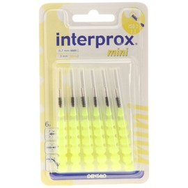 Interprox Mini 4867799 Interdental Brushes – Pack of 6 – Yellow