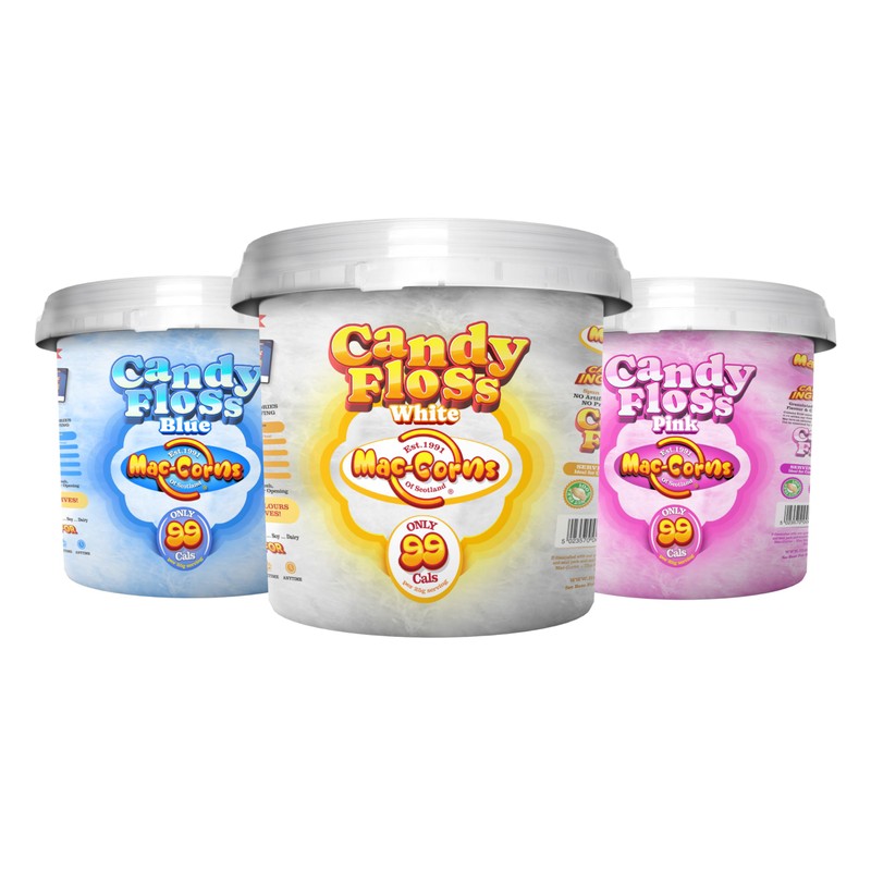 Mac-Corns Pink Cotton Candy Floss - Mega Bucket - 10ltr