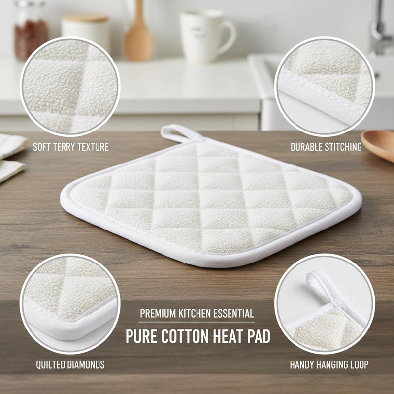 6 Pairs Pot Holder, Pot Holders- Heat Resistant Pot Holders