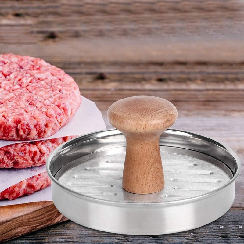 Fdit - Juego de 2 moldes antiadherentes para hamburguesas de