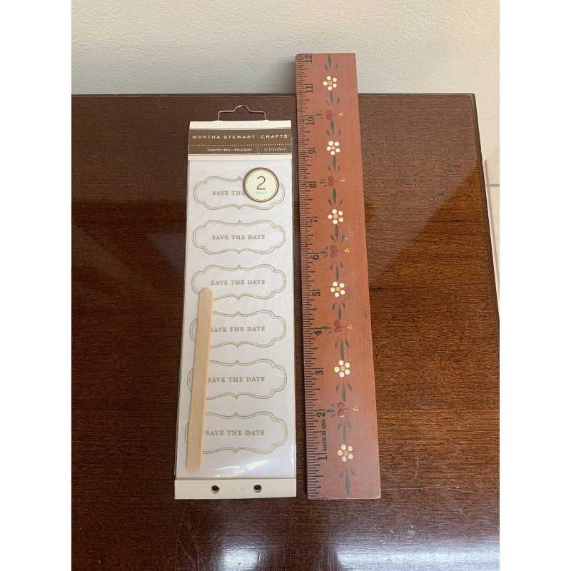 Martha Stewart Save The Date Rub-on Transfers Wedding Party -