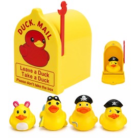 Magnetic Cruise Duck Mailbox–Wall Mount Cruising Duck Exchange Box with 4 Pcs Ducks,Solid Hold,Mini Mailbox for Cruise Ship Door Decorations,Essentials for Cruise Ship Hiding Duck(Not 3D Printing)