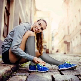 Compression Socks (8 Pairs), 15-20 mmHg is Best Athletic for Men & Women, Running, Flight, Travel, Pregnant - Boost Performance, Blood Circulation & Recovery (8 multi, S/M)