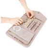 Roll Foldable Portable Jewellery Storage Bag, 1Pc Travel Jewelry Organizer