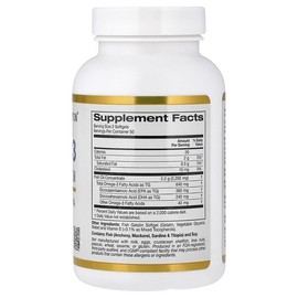 California Gold Nutrition Omega-3 Premium Fish Oil, Fish Gelatin Softgels 100 Tablets (1,100mg per softgel) / California Gold Nutrition (캘리포니아골드뉴트리션), 오메가3 프리미엄 피쉬 오일, 피쉬 젤라틴 소프트젤 100정(소프트젤당 1,100mg)