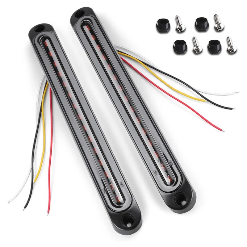 2X LED RV Trailer Truck Stop Flowing Turn Signal Brake