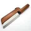 Kanetsune Kama-gata Kitchen Knife 3.38" 420J2 Stainless Steel Blade Wood