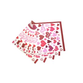 AYAROS 40 Pack Valentine’s Day Party Disposable Napkins Pink Heart Love Paper Napkins for Valentine's Day, Weddings, Engagements, Anniversaries, Bridal Showers, Birthday Party Supplies6.5 x 6.5 Inch