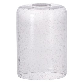 PurtekInfi Clear Bubble Seeded Cylinder Glass Lamp Shade, 1-5/8” Fitter, 7” Height x 5” Diameter Replacement Shade for Pendant Light, Chandelier, Table Lamp, Wall Sconce, Floor Lamp