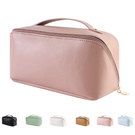 Cosmetic Bag, Large Capacity PU Waterproof Storage Makeup Bag, Multifunctional Portable Wash Pouch for Women Travel Storage Bag Skin Care Cosmetics Toiletries