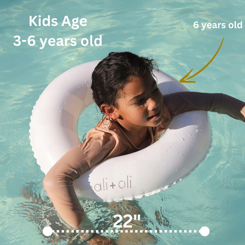 Ali+Oli Summer Collection, Swim Ring for Kids, Inflatable Cute Pool