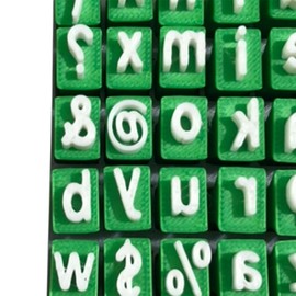 perfeclan Alphabet -Briefmarken für Buchstaben, obere untere Hülle, Geburtstagsfeier, Nummernbrief Stamper Seet Set Stamping Kit, Kleinbuchstaben