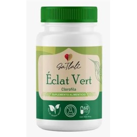 Clorofila Pura Natural | Eclat Vert Ga Tlali 60 cápsulas | Clorofila Premium en Cápsulas | Sin Sabor | Fácil Tomar | Suplemento Ingredientes Naturales