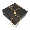 Unbranded Women Gold Metal Hand Chain Charm Lion Wrist Bracelet